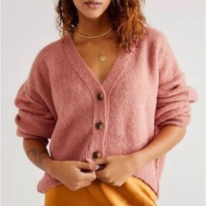 Free People eclair alpaca cardigan